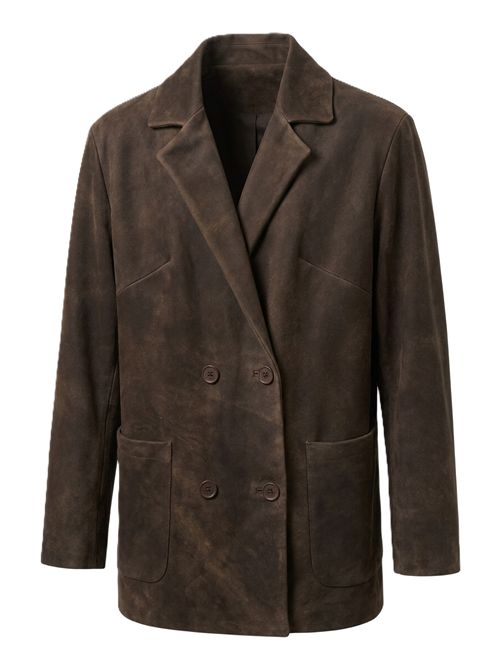giacca over art. fueg100% pelle ovina Salvatore Santoro | 51160-DBROWN